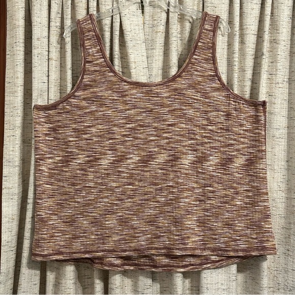 Torrid Sleep Camel Space-Dye Hacci Scoop Neck Lounge Tank - 5X - Picture 8 of 9